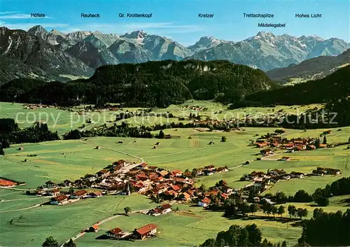 AK / Ansichtskarte Bolsterlang Panorama Allgaeuer Alpen Bolsterlang