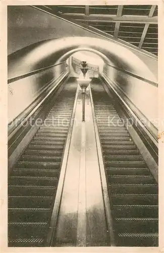 AK / Ansichtskarte Antwerpen_Anvers Tunnel voor voetgangers onder de Schelde Rollende Trap Antwerpen Anvers