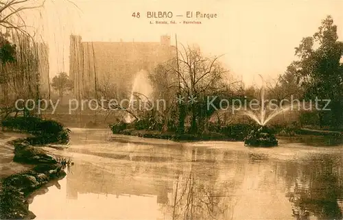 AK / Ansichtskarte Bilbao_Espana El Parque 
