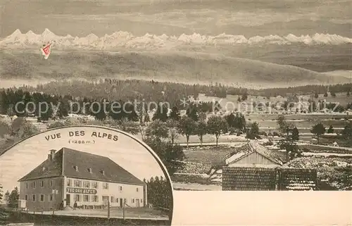 AK / Ansichtskarte La_Chaux de Fonds_NE Panorama Restaurant Vue des Alpes 