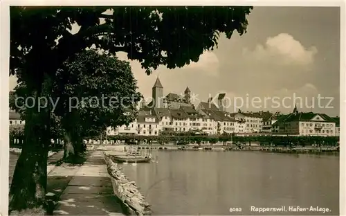 AK / Ansichtskarte Rapperswil_BE Hafen Anlage Rapperswil BE