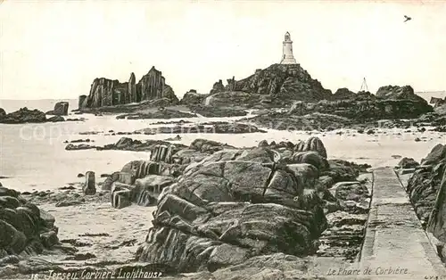 AK / Ansichtskarte Jersey__UK Corviere Lighthouse 