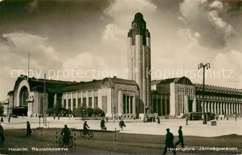 AK / Ansichtskarte Helsinki_Suomi Rautatieasema 