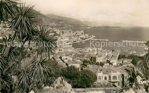 AK / Ansichtskarte Monte Carlo_Monaco Les Bords de la Riviera Le Port Cap Martin et Cotes Italiennes 