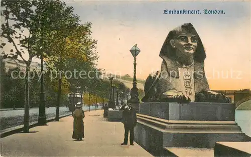 AK / Ansichtskarte London__UK Embankment 