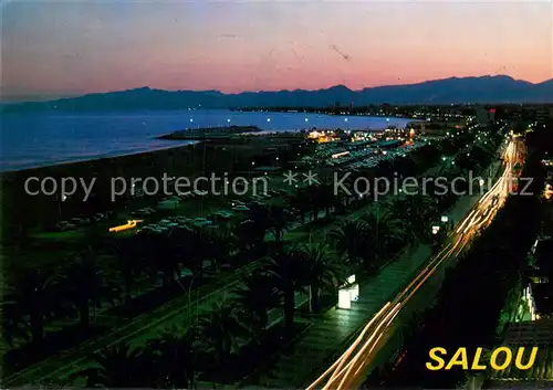 AK / Ansichtskarte Salou_ES Paseo de Jaine I de noche 