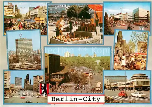 AK / Ansichtskarte Berlin Motive City Markt Hochhaus Gedaechtniskirche Berlin