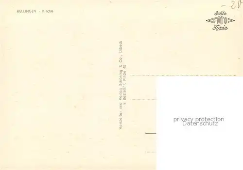 AK / Ansichtskarte Rellingen Kirche Rellingen