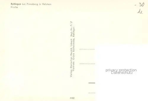 AK / Ansichtskarte Rellingen Kirche Rellingen