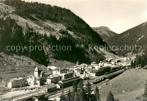 AK / Ansichtskarte Brennerpass Passhoehe Bahnhof Eisenbahn Alpen Brennerpass