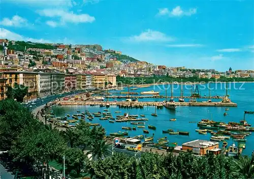 AK / Ansichtskarte Mergellina Kuestenpanorama Hafen 