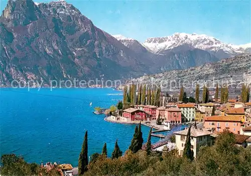 AK / Ansichtskarte Torbole_Lago_di_Garda_IT Panorama Gardasee Alpen 