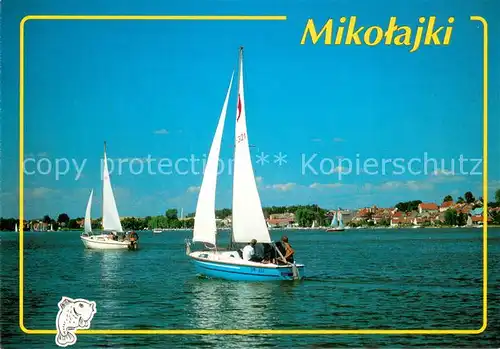 AK / Ansichtskarte Mikolajki_PL Nikolaiker See Segeln 