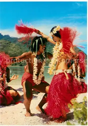AK / Ansichtskarte Tahiti_Polynesien Tamure Dance Tahiti Polynesien