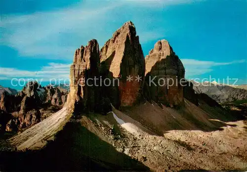 AK / Ansichtskarte Dolomiten_Dolomiti_IT Drei Zinnen 