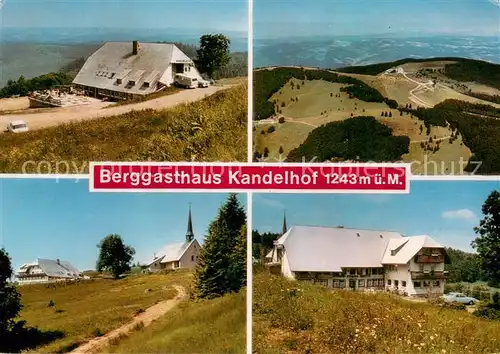 AK / Ansichtskarte St_Peter_Schwarzwald Berggasthaus Kandelhof Fliegeraufnahme Kirche St_Peter_Schwarzwald