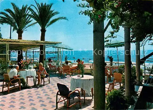 AK / Ansichtskarte Alassio_Liguria_IT Hotel Solemare Terrasse 
