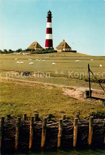 AK / Ansichtskarte Eiderstedt Westerhever Leuchtturm Eiderstedt