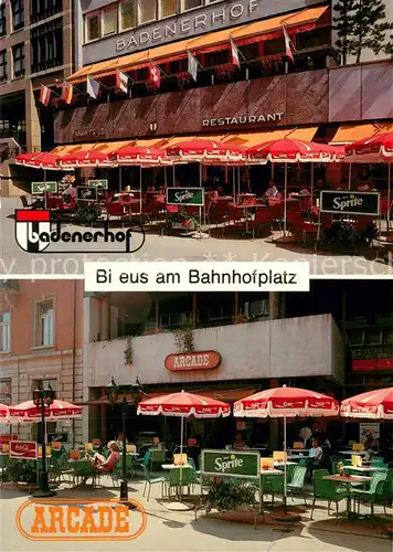 AK / Ansichtskarte Baden__AG Restaurant Badenerhof Cafeteria Arcade 