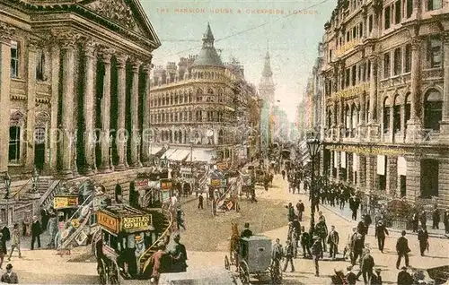 AK / Ansichtskarte London__UK The Mension House and Cheapside 