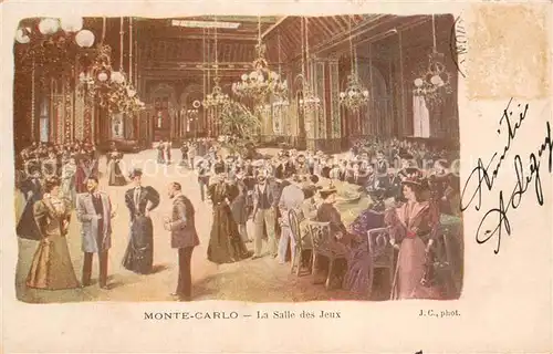 AK / Ansichtskarte Monte Carlo_Monaco La Salle des Jeux 