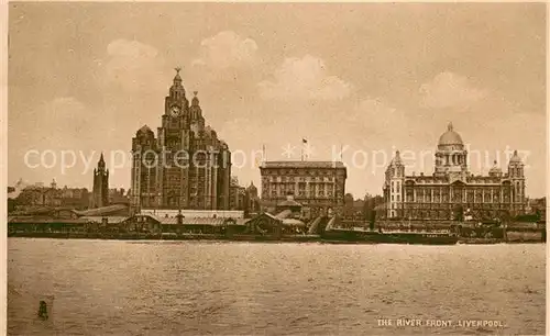 AK / Ansichtskarte Liverpool__UK The River Front 