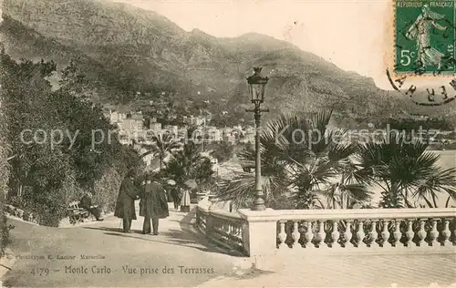 AK / Ansichtskarte Monte Carlo_Monaco Vue prise des Terrasses 
