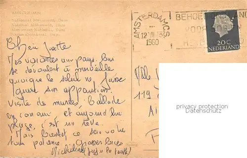 AK / Ansichtskarte Amsterdam__NL National Monument Dam 