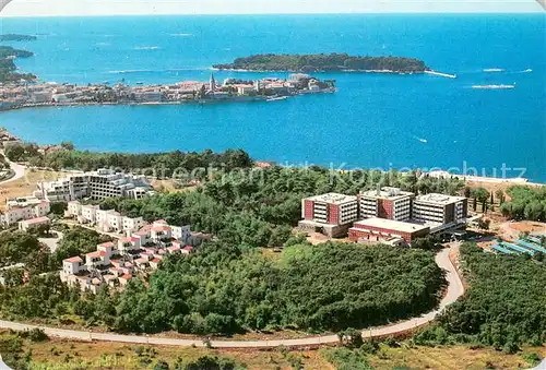 AK / Ansichtskarte Porec_Croatia Hoteli Pical i Zagreb Fliegeraufnahme 