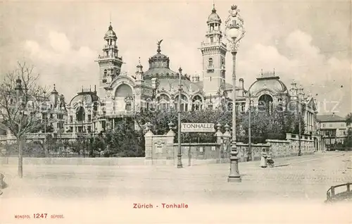 AK / Ansichtskarte Zuerich_ZH Tonhalle Zuerich_ZH