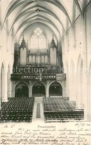 AK / Ansichtskarte Zuerich_ZH Fraumuenster Inneres Zuerich_ZH