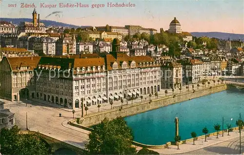 AK / Ansichtskarte Zuerich_ZH Kaspar Escher Haus mit Hochschulen Zuerich_ZH