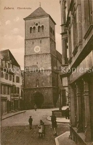 AK / Ansichtskarte Zabern_Saverne_67_Alsace Pfarrkirche 