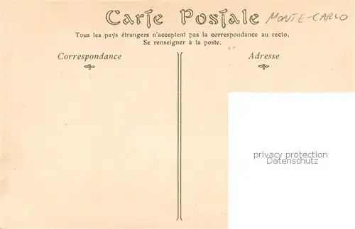 AK / Ansichtskarte Monte Carlo_Monaco Vue de Monaco 