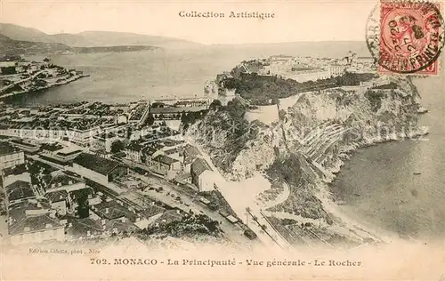 AK / Ansichtskarte Monaco La Principaute Vue generale aerienne Le Rocher Monaco