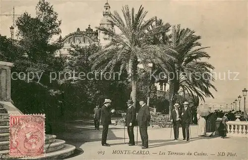 AK / Ansichtskarte Monte Carlo_Monaco Les Terrasses du Casino 