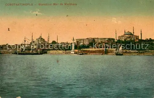 AK / Ansichtskarte Constantinople Stamboul Mer de Marmara Constantinople