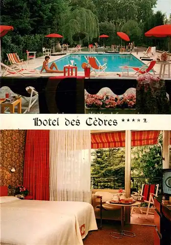 AK / Ansichtskarte Greoux les Bains_04 Hotel des Cedres Restaurant Gastronomique Salon de The Station Thermale et climatique 