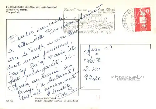 AK / Ansichtskarte Forcalquier_04 Vue generale 