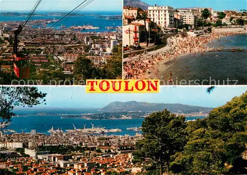AK / Ansichtskarte Toulon_Var Panorama Strandpartie Toulon_Var
