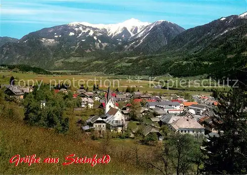 AK / Ansichtskarte Steinfeld_Kaernten_AT Ortsansicht mit Kirche Oberes Drautal Alpen 