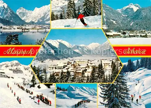 AK / Ansichtskarte Maurach_Achensee_TiroL_AT Winterpanorama Wintersport Alpen 