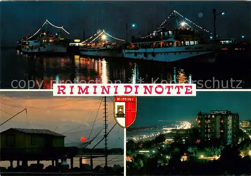 AK / Ansichtskarte Rimini_IT di notte 