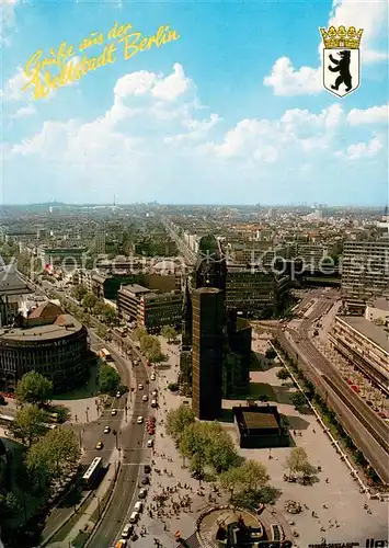 AK / Ansichtskarte Berlin Blick vom I Punkt auf die City Gedaechtniskirche Berlin