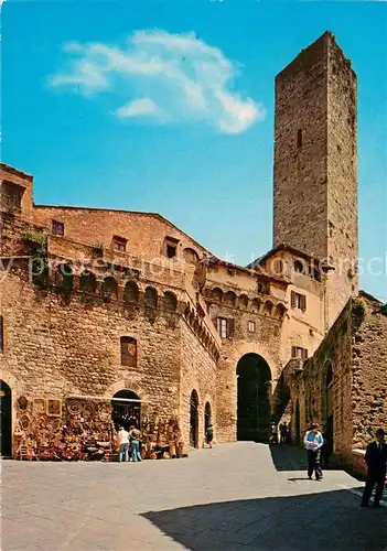 AK / Ansichtskarte San_Gimignano_Toscana_IT Arco De Becci 