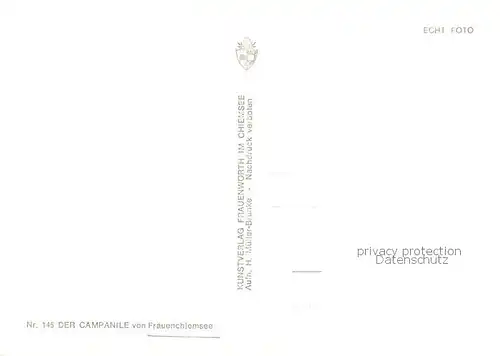 AK / Ansichtskarte Frauenchiemsee Der Campanile Frauenchiemsee