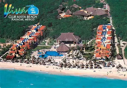 AK / Ansichtskarte Playacar_Mexico Viva Club Maya Beach 