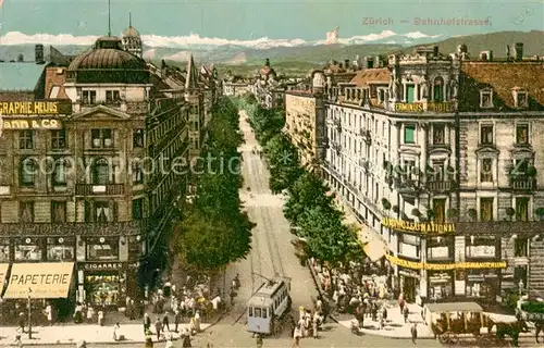 AK / Ansichtskarte Zuerich_ZH Bahnhofstrasse Zuerich_ZH
