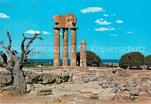 AK / Ansichtskarte Rhodos_Rhodes_aegaeis Tempel des Apollo Rhodos_Rhodes_aegaeis