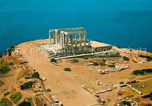 AK / Ansichtskarte Sounion_Greece Poseidontempel Fliegeraufnahme 